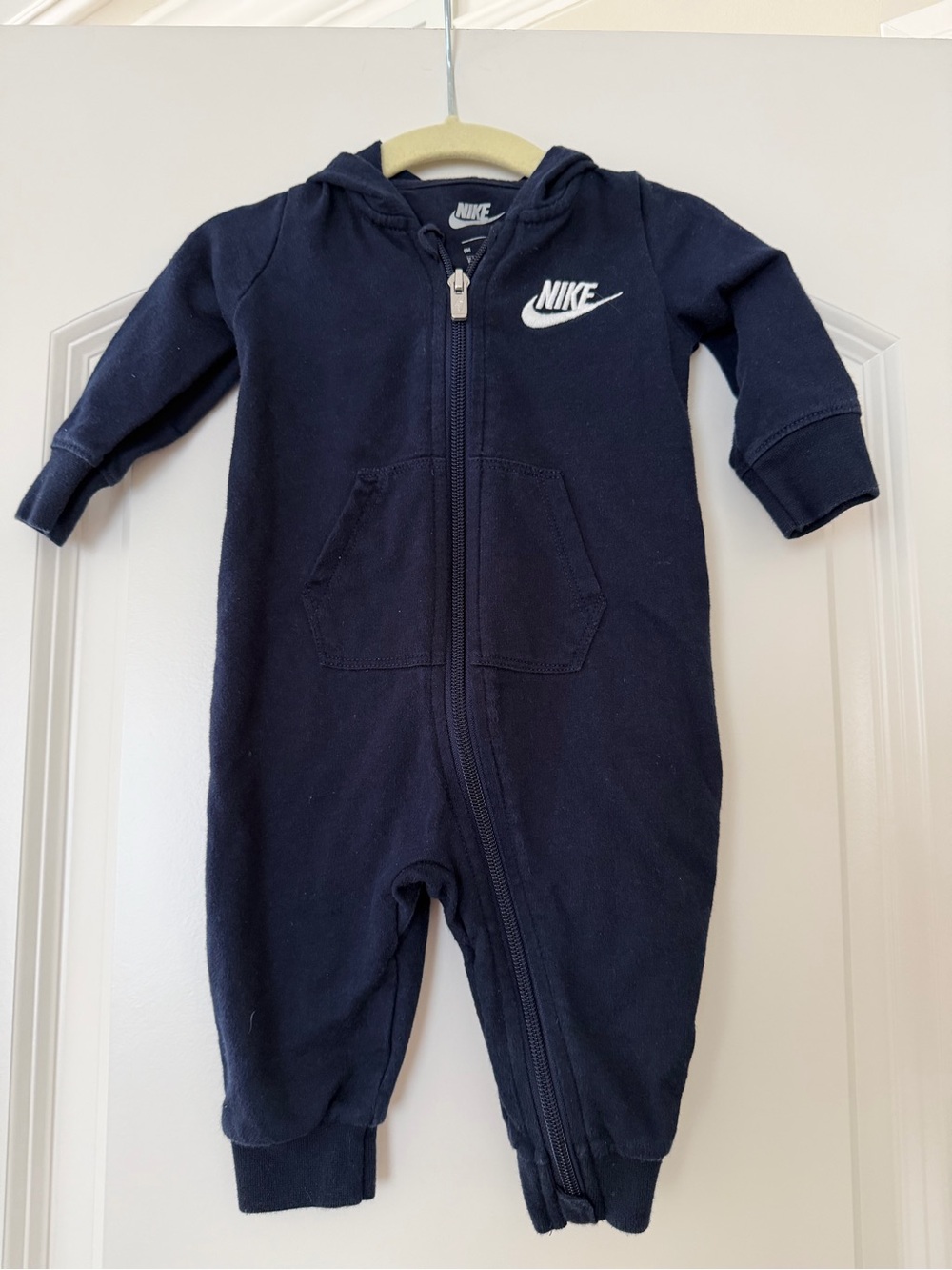Nike | (6M) Navy Baby Onesie Full Zip